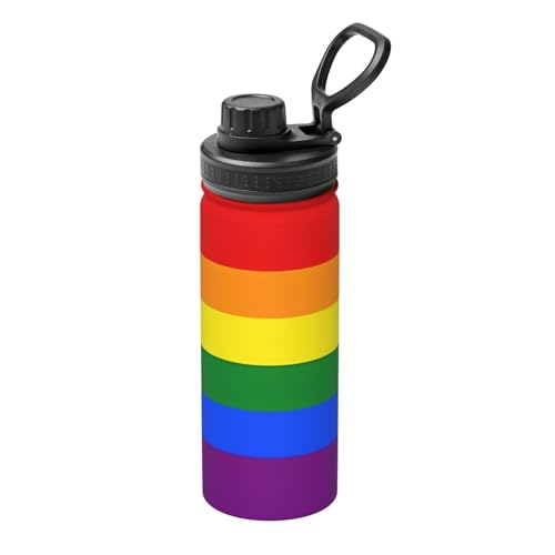Rainbow Isolierter Wasserkocher, 530 ml, doppelwandige Thermoskanne für heiße und kalte Getränke, perfekt für Reisen, Camping Rainbow Isolierter Wasserkocher, 530 ml, doppelwandige Thermoskanne für heiße und kalte Getränke, perfekt für Reisen, Camping von JaoXer