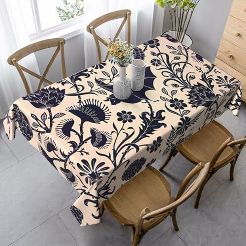 Rechteckige Tischdecke mit Fledermausmuster, waschbar, klassische Küchendekoration für Esstisch, Tischplatte, Party-Tischdecken Rechteckige Tischdecke mit Fledermausmuster, waschbar, klassische Küchendekoration für Esstisch, Tischplatte, Party-Tischdecken von JaoXer