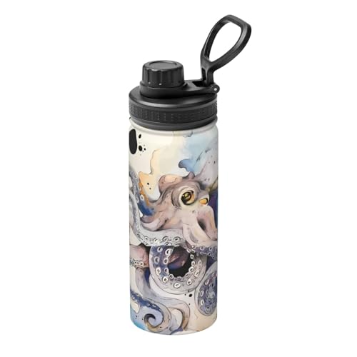 Retro Octopus 510.3 g Sport Isolierter Wasserkocher - Doppelwandige Thermoskanne für heiße und kalte Getränke - Perfekt für Reisen, Camping Retro Octopus 510.3 g Sport Isolierter Wasserkocher - Doppelwandige Thermoskanne für heiße und kalte Getränke - Perfekt für Reisen, Camping von JaoXer
