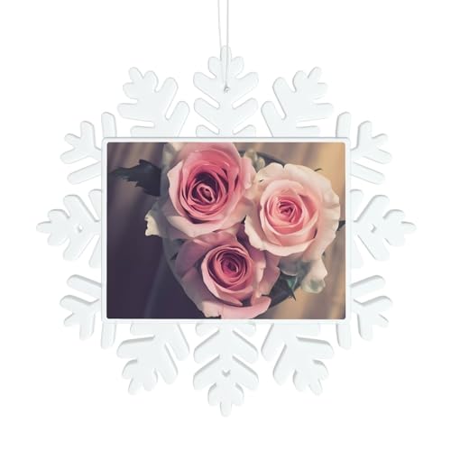 Rose Blume Schneeflocke Dekorationen - Winter Weihnachten hängen für Weihnachtsbaum, Urlaub Hochzeit Party Schilder, Tischdekoration Rose Blume Schneeflocke Dekorationen - Winter Weihnachten hängen für Weihnachtsbaum, Urlaub Hochzeit Party Schilder, Tischdekoration von JaoXer