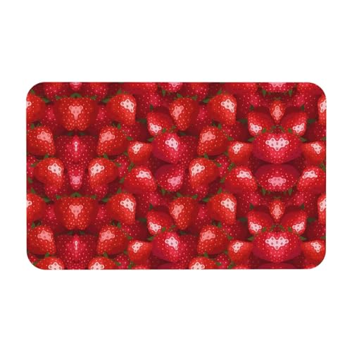 Rote Erdbeer-Kieselgur Matte – Bad, Dusche, saugfähig, Badezimmer-Bodenteppich – Eingangsteppich, Schlafzimmer, Gummi-Teppich Rote Erdbeer-Kieselgur Matte – Bad, Dusche, saugfähig, Badezimmer-Bodenteppich – Eingangsteppich, Schlafzimmer, Gummi-Teppich von JaoXer