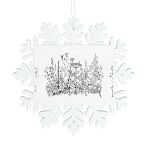 Schwarze und weiße Blumen Schneeflocken Dekorationen - Winter Weihnachten hängen für Weihnachtsbaum, Urlaub Hochzeit Party Schilder, Tischdekoration Schwarze und weiße Blumen Schneeflocken Dekorationen - Winter Weihnachten hängen für Weihnachtsbaum, Urlaub Hochzeit Party Schilder, Tischdekoration von JaoXer