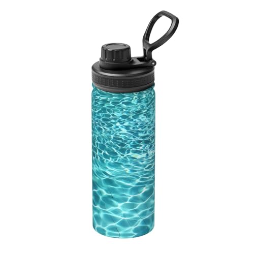Schwimmbadwasser 510.3 g Sport Isolierter Wasserkocher - Doppelwandige Thermoskanne für heiße und kalte Getränke - Perfekt für Reisen, Camping Schwimmbadwasser 510.3 g Sport Isolierter Wasserkocher - Doppelwandige Thermoskanne für heiße und kalte Getränke - Perfekt für Reisen, Camping von JaoXer