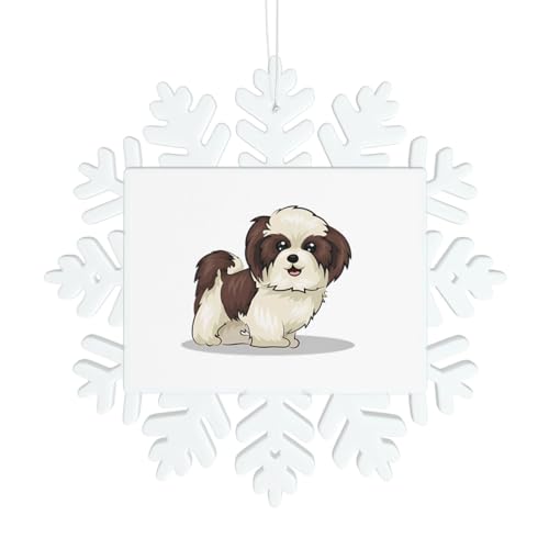 Shih Tzu Hund Schneeflocke Dekorationen - Winter Weihnachten Hängen für Weihnachtsbaum, Urlaub Hochzeit Party Schilder, Tischdekoration Shih Tzu Hund Schneeflocke Dekorationen - Winter Weihnachten Hängen für Weihnachtsbaum, Urlaub Hochzeit Party Schilder, Tischdekoration von JaoXer