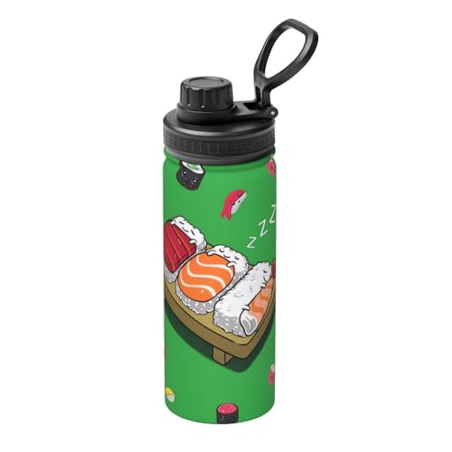Sleeping Sushi 530.3 g Sport Isolierter Wasserkocher - Doppelwandige Thermoskanne für heiße und kalte Getränke - Perfekt für Reisen, Camping Sleeping Sushi 530.3 g Sport Isolierter Wasserkocher - Doppelwandige Thermoskanne für heiße und kalte Getränke - Perfekt für Reisen, Camping von JaoXer