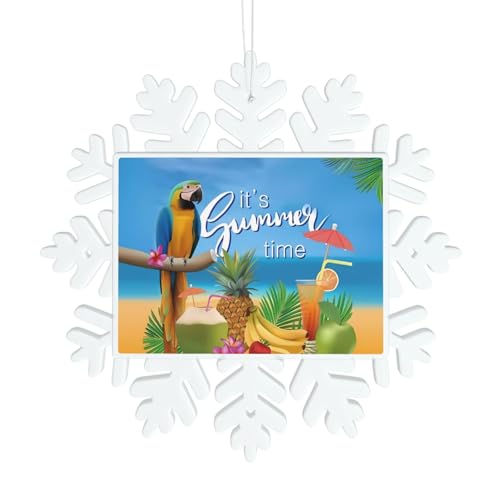 Sommer Papagei Ananas Vogel Schneeflocke Dekorationen - Winter Weihnachten hängen für Weihnachtsbaum, Urlaub Hochzeit Party Schilder, Tischdekoration Sommer Papagei Ananas Vogel Schneeflocke Dekorationen - Winter Weihnachten hängen für Weihnachtsbaum, Urlaub Hochzeit Party Schilder, Tischdekoration von JaoXer