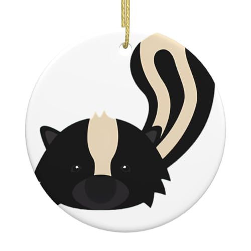 Stinktier Weihnachtsbaum Keramik Hängende Dekorative Ornamente für Weihnachten, Feiertage - Wandhalterung Dekor für Zuhause, Partys Stinktier Weihnachtsbaum Keramik Hängende Dekorative Ornamente für Weihnachten, Feiertage - Wandhalterung Dekor für Zuhause, Partys von JaoXer