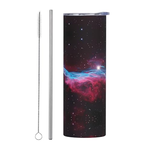 Straw Zweiteiliges Set Edelstahlbecher mit Deckel, 590 ml, Universum Galaxie-Druck, isolierte Wasserflasche, perfekt für Sport, Büro und Zuhause Straw Zweiteiliges Set Edelstahlbecher mit Deckel, 590 ml, Universum Galaxie-Druck, isolierte Wasserflasche, perfekt für Sport, Büro und Zuhause von JaoXer