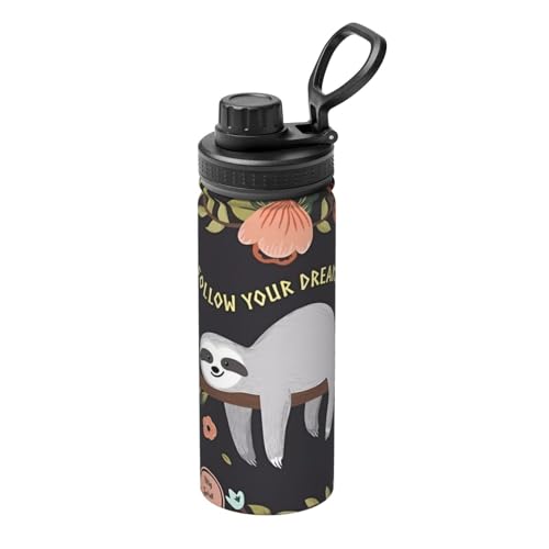 Süßer Faultier-Wasserkocher, isoliert, 530 ml, doppelwandige Thermoskanne für heiße und kalte Getränke, perfekt für Reisen, Camping Süßer Faultier-Wasserkocher, isoliert, 530 ml, doppelwandige Thermoskanne für heiße und kalte Getränke, perfekt für Reisen, Camping von JaoXer