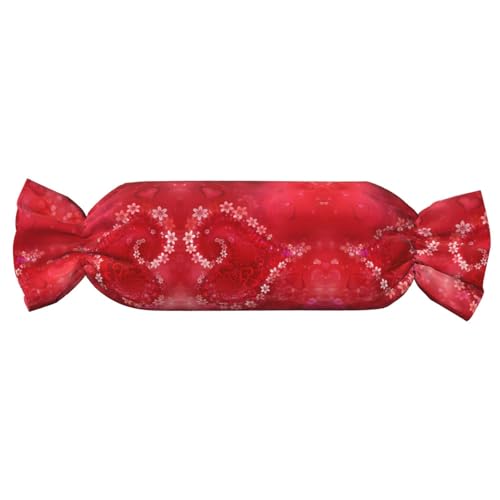 【Süßigkeitenförmiges zylindrisches Kissen】Verstellbare Nackenstütze, Plüsch-Körperkissen mit weichem Valentinstag-rotem Herz-Blumendruck-Design 【Süßigkeitenförmiges zylindrisches Kissen】Verstellbare Nackenstütze, Plüsch-Körperkissen mit weichem Valentinstag-rotem Herz-Blumendruck-Design von JaoXer