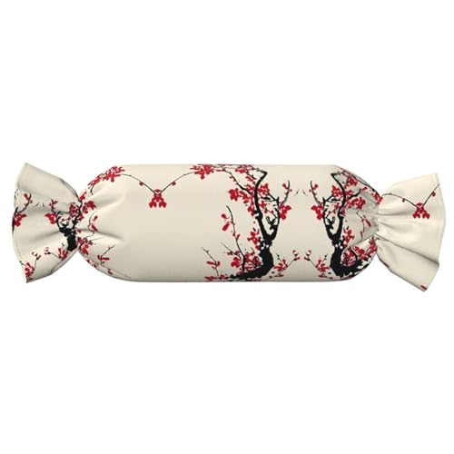 【Süßigkeitenförmiges zylindrisches Kissen】Verstellbare Nackenstütze, Plüsch-Körperkissen mit weichem japanischem Blumen-Kirschblüten-Druck-Design 【Süßigkeitenförmiges zylindrisches Kissen】Verstellbare Nackenstütze, Plüsch-Körperkissen mit weichem japanischem Blumen-Kirschblüten-Druck-Design von JaoXer