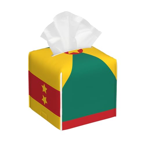 Taschentuchbox aus Leder mit Flagge von Grenada – faltbarer Organizer für Badezimmer, Wohnzimmer, Büro, Auto und mehr Taschentuchbox aus Leder mit Flagge von Grenada – faltbarer Organizer für Badezimmer, Wohnzimmer, Büro, Auto und mehr von JaoXer