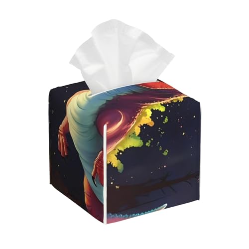Taschentuchbox aus Leder mit großem Mund und Dinosaurier-Druck – faltbarer Organizer für Badezimmer, Wohnzimmer, Büro, Auto und mehr Taschentuchbox aus Leder mit großem Mund und Dinosaurier-Druck – faltbarer Organizer für Badezimmer, Wohnzimmer, Büro, Auto und mehr von JaoXer