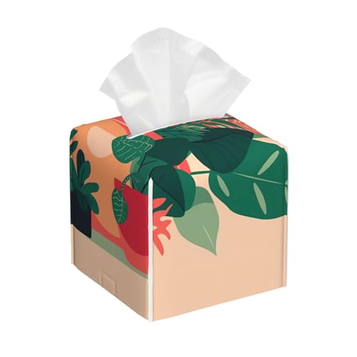 Taschentuchbox für den Innenbereich, kleine grüne Pflanzen, Leder, faltbar, Organizer für Badezimmer, Wohnzimmer, Büro, Auto und mehr Taschentuchbox für den Innenbereich, kleine grüne Pflanzen, Leder, faltbar, Organizer für Badezimmer, Wohnzimmer, Büro, Auto und mehr von JaoXer