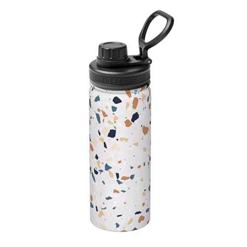 Terrazzo Marble Pastel Isolierter Wasserkocher, 530 ml, doppelwandige Thermoskanne für heiße und kalte Getränke, perfekt für Reisen, Camping Terrazzo Marble Pastel Isolierter Wasserkocher, 530 ml, doppelwandige Thermoskanne für heiße und kalte Getränke, perfekt für Reisen, Camping von JaoXer