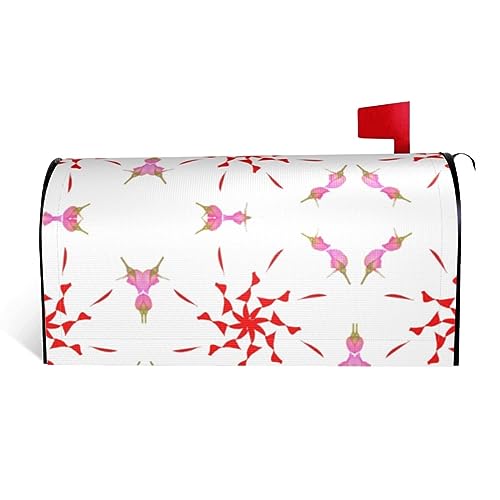 The Budding and Turning Flower Print Magnetic Mailbox Cover - Personalized Reflective 64.8x53.3 cm Letterbox Cover for Outdoor Garden Decoration von JaoXer