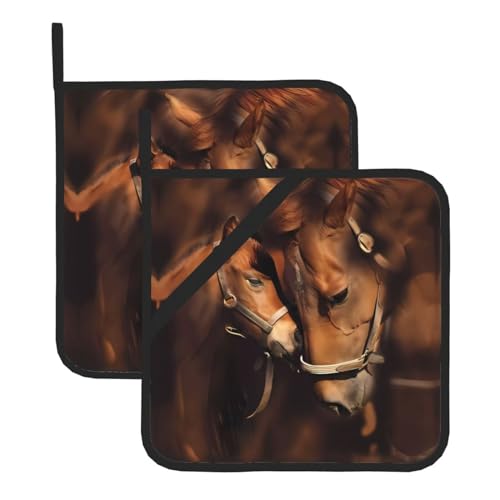 Topflappen-Sets für Küche und Grill, hitzebeständige Hotpads und Topflappen, perfekt zum Backen, Grillen Topflappen-Sets für Küche und Grill, hitzebeständige Hotpads und Topflappen, perfekt zum Backen, Grillen von JaoXer