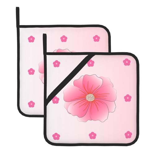Topflappen-Sets mit blühenden Nelken – hitzebeständige Topflappen, Küchenofenhandschuhe zum Backen, Grillen und für die Mikrowelle Topflappen-Sets mit blühenden Nelken – hitzebeständige Topflappen, Küchenofenhandschuhe zum Backen, Grillen und für die Mikrowelle von JaoXer