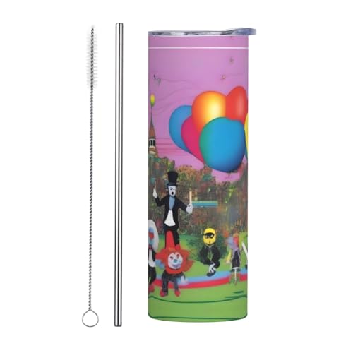 Trinkhalm-Set, zweiteilig, Edelstahlbecher mit Deckel, 590 ml, eine PetrifyingParade-Druck, isolierte Wasserflasche, perfekt für Sport, Büro und Zuhause Trinkhalm-Set, zweiteilig, Edelstahlbecher mit Deckel, 590 ml, eine PetrifyingParade-Druck, isolierte Wasserflasche, perfekt für Sport, Büro und Zuhause von JaoXer