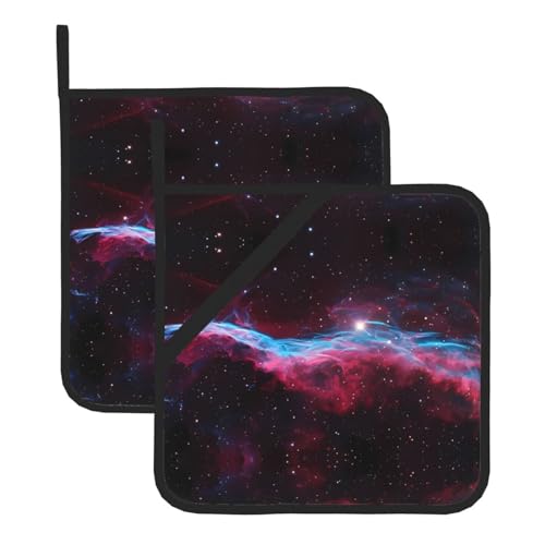 Universe Galaxy Topflappen-Sets für Küche und Grill, hitzebeständige Hotpads und Topflappen, perfekt zum Backen, Grillen Universe Galaxy Topflappen-Sets für Küche und Grill, hitzebeständige Hotpads und Topflappen, perfekt zum Backen, Grillen von JaoXer