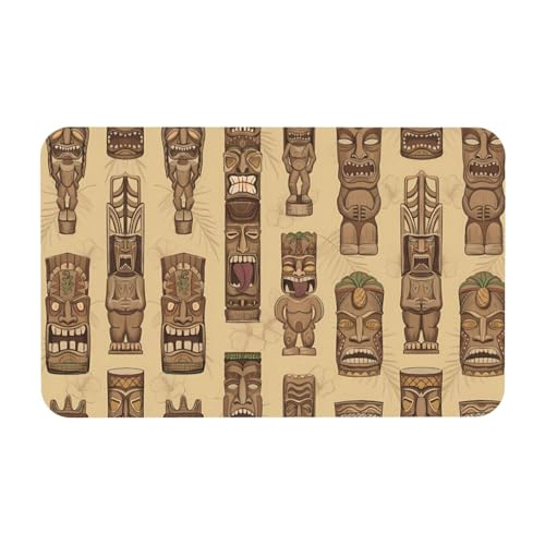 Vintage Aloha Tiki Muster Kieselgur Matte – Badewanne, Dusche, saugfähig, Badezimmer-Bodenteppich – Eingangsteppich, Schlafzimmer Gummi-Teppich Vintage Aloha Tiki Muster Kieselgur Matte – Badewanne, Dusche, saugfähig, Badezimmer-Bodenteppich – Eingangsteppich, Schlafzimmer Gummi-Teppich von JaoXer