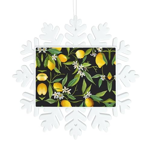 Zitronen- und Blumen-Schneeflocken-Dekorationen – Winter Weihnachten hängen für Weihnachtsbaum, Urlaub, Hochzeit, Party, Schilder, Tischdekoration Zitronen- und Blumen-Schneeflocken-Dekorationen – Winter Weihnachten hängen für Weihnachtsbaum, Urlaub, Hochzeit, Party, Schilder, Tischdekoration von JaoXer