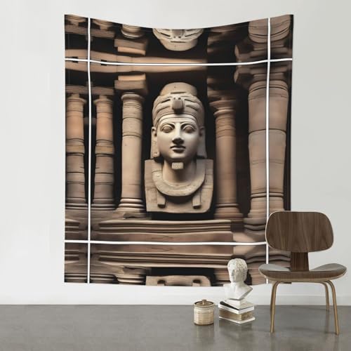 a Antike Relikte Druck Tapisserie 152,4 x 129,5 cm – Raum-Dekoration, Kunstposter für Wohnzimmer, Schlafzimmer – minimalistischer Wandbehang von JaoXer