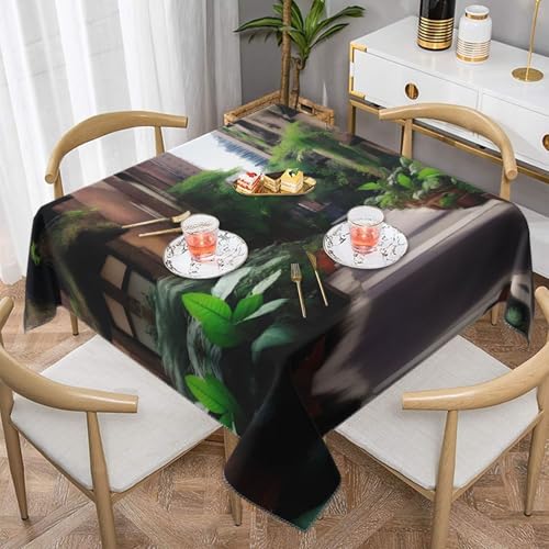 aUrban Tischdecke mit Dschungel-Druck, quadratisch, perfekt für drinnen und draußen, Esstisch, Couchtisch und Bürokonferenzen von JaoXer