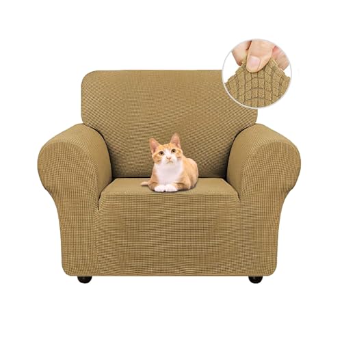Jaotto Sofabezug 1 Sitzer Elastischer Stretch Spandex Sofa Überwürfe Sofahusse Antirutsch Waschbar Sofaschoner Couchbezug für Sofa mit Armlehne,Jacquard#Kamel Jaotto Sofabezug 1 Sitzer Elastischer Stretch Spandex Sofa Überwürfe Sofahusse Antirutsch Waschbar Sofaschoner Couchbezug für Sofa mit Armlehne,Jacquard#Kamel von Jaotto