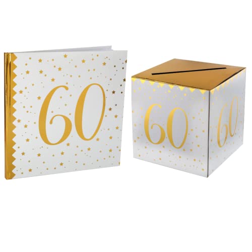 Urne & Gästebuch - Jubiläumspaket Metallic Gold - 60 Jahre Urne & Gästebuch - Jubiläumspaket Metallic Gold - 60 Jahre von Jaow