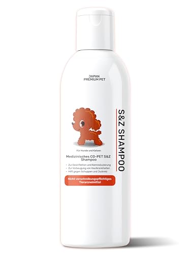 Japan Premium Pet Antibakterielles Hundeshampoo & Katzenshampoo | Sensitives Hundeshampoo gegen Juckreiz & Schuppen | Pflegendes Hundeshampoo sensitiv auf Basis von Zinkpyrithion | 300 ml Japan Premium Pet Antibakterielles Hundeshampoo & Katzenshampoo | Sensitives Hundeshampoo gegen Juckreiz & Schuppen | Pflegendes Hundeshampoo sensitiv auf Basis von Zinkpyrithion | 300 ml von Japan Premium Pet