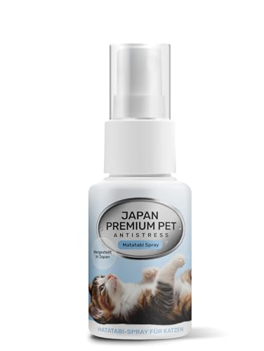 Japan Premium Pet Matatabi Spray für Katzen | Natürliches Silvervine Katzenspray zur Beruhigung, Spielanregung & Stressabbau | Katzenminze Alternative Matatabi Anti-Scratch Spray | 30ml Japan Premium Pet Matatabi Spray für Katzen | Natürliches Silvervine Katzenspray zur Beruhigung, Spielanregung & Stressabbau | Katzenminze Alternative Matatabi Anti-Scratch Spray | 30ml von Japan Premium Pet
