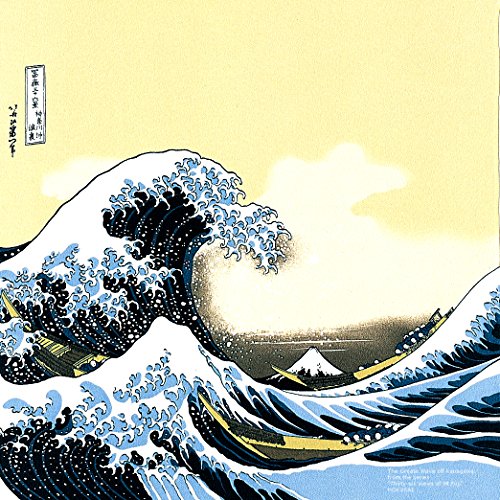 Furoshiki OONAMI große Welle vor Kanagawa hergestellt in Japan ca. 50 cm x 49 cm von Japan Shop Yumeya