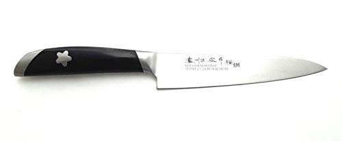 Kochmesser SAKURA klein universal Küchenmesser Petty hergestellt in Japan Messer HRC 55 Klinge 13,5 cm von Japan Shop Yumeya