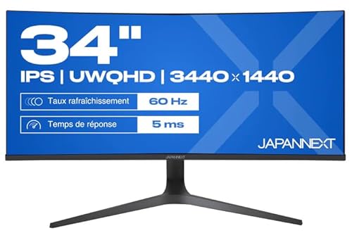 JAPANNEXT 86,4cm JN-IPS340UWQHD60C-C65W-HS Curved UWQHD JAPANNEXT 86,4cm JN-IPS340UWQHD60C-C65W-HS Curved UWQHD von JapanNext
