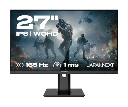 JAPANNEXT Gaming-Monitor 27 Zoll IPS WQHD (2560x1440) 165Hz 1ms | HDR | Höhen- & Neigungsverstellbar (HSP) Integrierte Lautsprecher | G-Sync/FreeSync | 2 Jahre Garantie | JN-27IPS165WQHDR-HSP JAPANNEXT Gaming-Monitor 27 Zoll IPS WQHD (2560x1440) 165Hz 1ms | HDR | Höhen- & Neigungsverstellbar (HSP) Integrierte Lautsprecher | G-Sync/FreeSync | 2 Jahre Garantie | JN-27IPS165WQHDR-HSP von JAPANNEXT