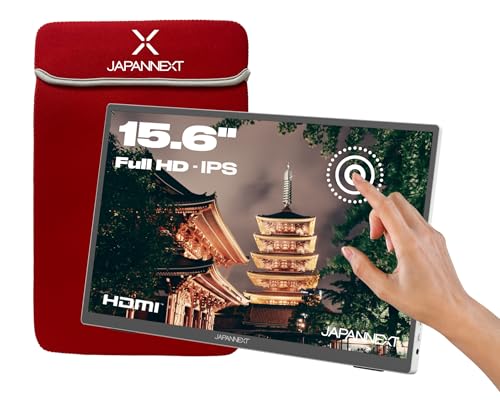 JapanNext Tragbarer Touchscreen Monitor | 15.6 Zoll | Full HD | HDR | IPS-Panel mit HDMI/USB-C | G-Sync/FreeSync | JN-MD-i156FHDR-T JapanNext Tragbarer Touchscreen Monitor | 15.6 Zoll | Full HD | HDR | IPS-Panel mit HDMI/USB-C | G-Sync/FreeSync | JN-MD-i156FHDR-T von JapanNext