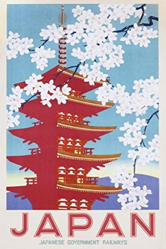 Japanische Regierung Railways Blossom Maxi Poster von Pyramid America