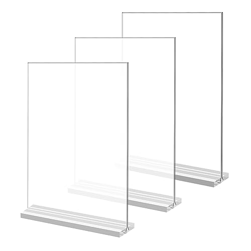 Jaqperd 3er Pack 21X29,7CM Acryl-Desktop-Display-Ständer Acryl-Schildhalter Doppelseitiger Vertikaler Display-Ständer für Restaurants, Büros, Geschäfte Jaqperd 3er Pack 21X29,7CM Acryl-Desktop-Display-Ständer Acryl-Schildhalter Doppelseitiger Vertikaler Display-Ständer für Restaurants, Büros, Geschäfte von Jaqperd