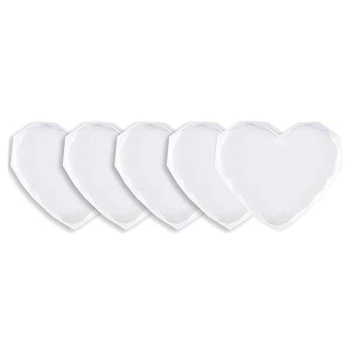 Jaqperd 5 StüCk Silikon Untersetzer Formen für Harz Tasse Matten Form Epoxid Guß Formen Diamant Untersetzer Formen von Jaqperd