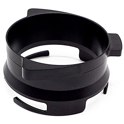 Jaqperd Espresso Dosierung Trichter,Aluminium Metall Kaffee Dosierung Trichter Kompatibel für 54Mm SiebträGer -Schwarz von Jaqperd