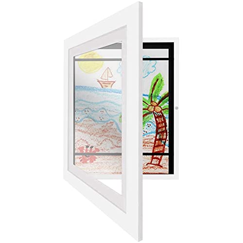 Jaqperd Framework im Composite Wood Mat 10X12.5 Kids Art Frames Horizontale und Vertikale Formate (Weiß) von Jaqperd