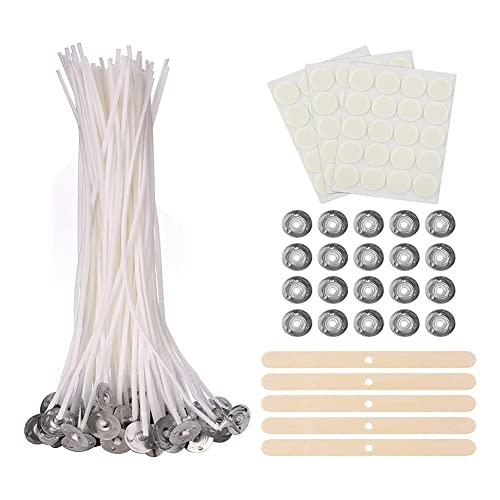 Jaqperd Kerzendochte (100 StüCk), 15 cm Dochte für Kerzen, Geruchlose Kerzendochte für Kerzen zum Selbermachen Von Kerzen von Jaqperd