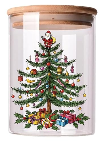 JarThenaAMCS 3-teiliges Weihnachtsglas-Vorratsdosen-Set mit luftdichtem Deckel, für den Winter, Zuhause, Küche, Arbeitsplatte, Dekoration JarThenaAMCS 3-teiliges Weihnachtsglas-Vorratsdosen-Set mit luftdichtem Deckel, für den Winter, Zuhause, Küche, Arbeitsplatte, Dekoration von JarThenaAMCS