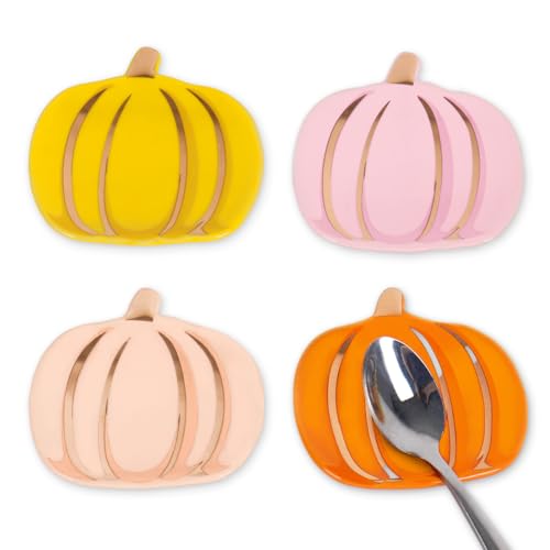 JarThenaAMCS 4 Stück Herbst-Kürbis-Löffelablage 6,9 cm Mini-Keramik-Kaffeelöffelhalter für Herbst Kaffee Rührer Teelöffel Bar Zubehör JarThenaAMCS 4 Stück Herbst-Kürbis-Löffelablage 6,9 cm Mini-Keramik-Kaffeelöffelhalter für Herbst Kaffee Rührer Teelöffel Bar Zubehör von JarThenaAMCS