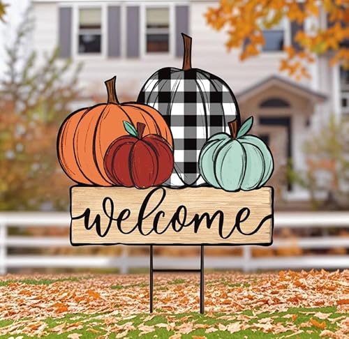 JarThenaAMCS Herbst-Kürbis-Metall-Gartenpfähle, rustikaler Kürbis, dekoratives Rasenschild, Herbsternte, Willkommensschild für Thanksgiving, Zuhause, draußen, Rasen, Veranda, Dekoration JarThenaAMCS Herbst-Kürbis-Metall-Gartenpfähle, rustikaler Kürbis, dekoratives Rasenschild, Herbsternte, Willkommensschild für Thanksgiving, Zuhause, draußen, Rasen, Veranda, Dekoration von JarThenaAMCS