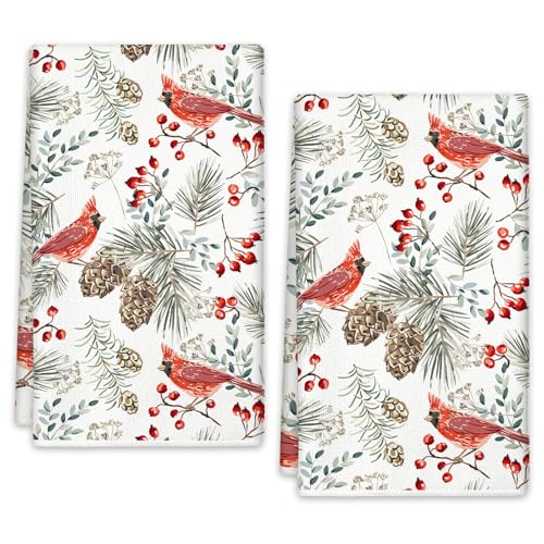 JarThenaAMCS Weihnachtliche Küchentücher, Kardinal-Tannenzapfen, Geschirrtuch, handtrocknend, Geschirrtuch zum Kochen, Backen, Partyzubehör, 45,7 x 71,1 cm JarThenaAMCS Weihnachtliche Küchentücher, Kardinal-Tannenzapfen, Geschirrtuch, handtrocknend, Geschirrtuch zum Kochen, Backen, Partyzubehör, 45,7 x 71,1 cm von JarThenaAMCS