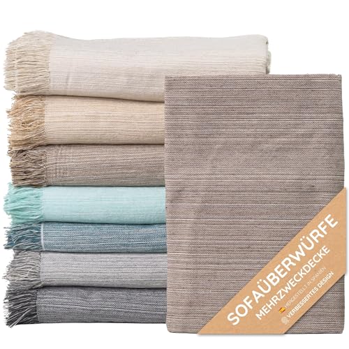 Jarapa Home Mehrzweck-Tagesdecke, Sofadecke, Schal, Sofadecke, Schal für Sofas, aus Baumwolle und Anderen Fasern von Jarapa Home Made with love