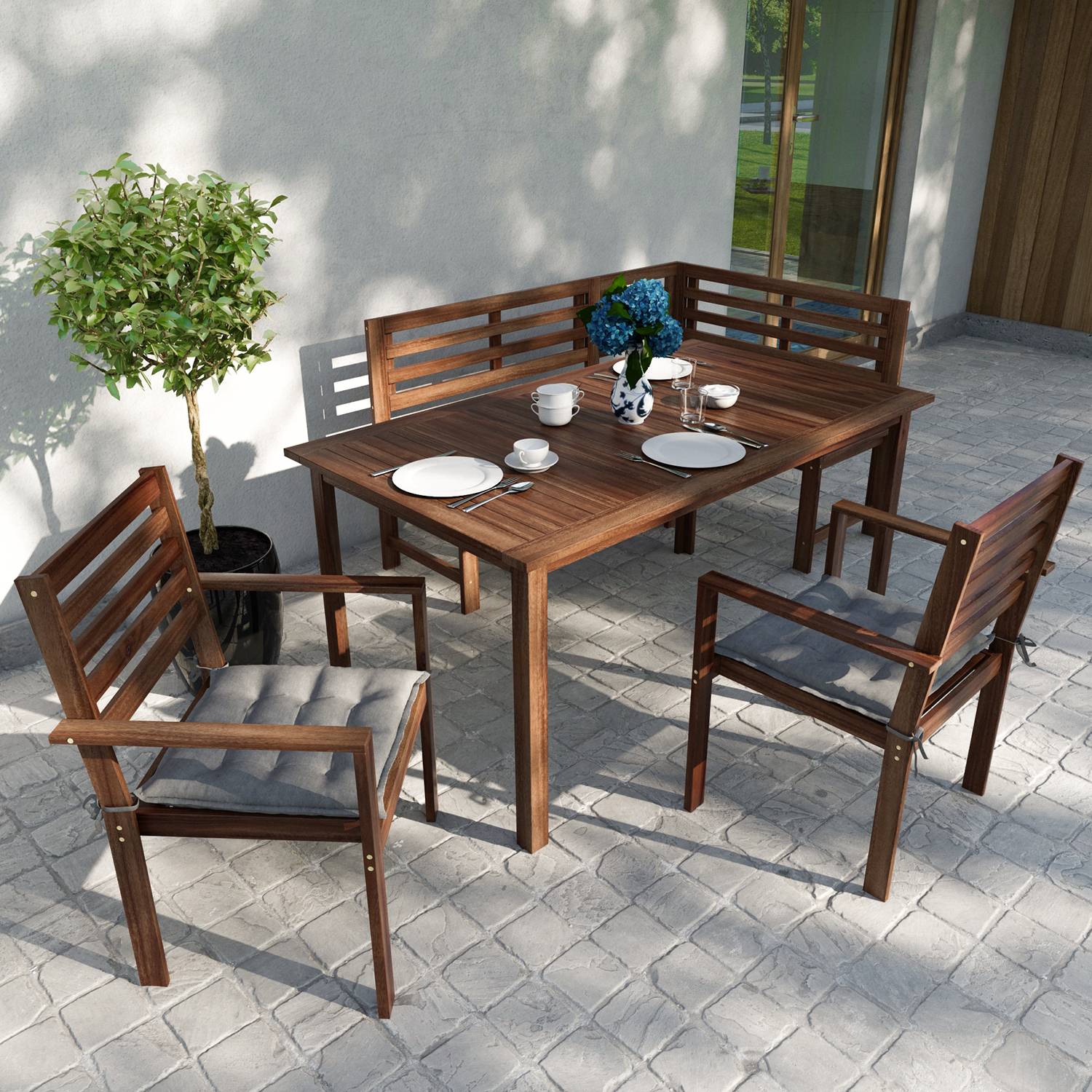 Sitzkissen Garden Basic (4er-Set) von Jardi