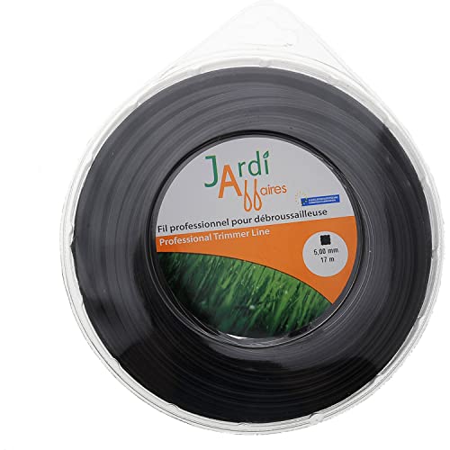 Jardiaffaires Faden für Motorsensen, extra Pro, quadratisch, 5 mm x 17 m von Jardiaffaires